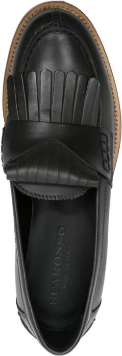 Scarosso Bridget leren loafers Grijs