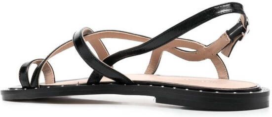 Scarosso Carol sandalen van lakleer Zwart