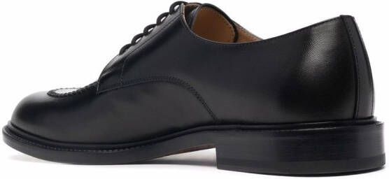 Scarosso Chuck leren derby schoenen Zwart