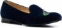 Scarosso Daisy fluwelen slippers Blauw - Thumbnail 2