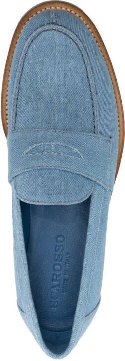 Scarosso Denim loafers Blauw