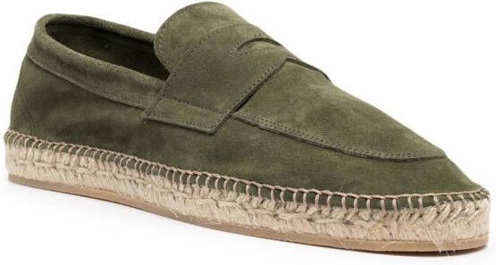 Scarosso Diego suède espadrilles Groen