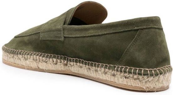 Scarosso Diego suède espadrilles Groen