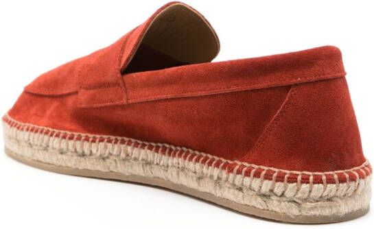 Scarosso Diego suède espadrilles Rood