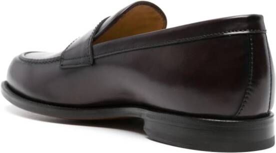 Scarosso Edward leren loafers Rood