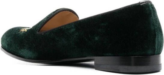 Scarosso Fluwelen loafers Groen