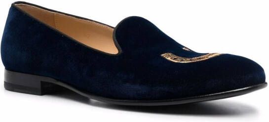 Scarosso Fluwelen slippers Blauw