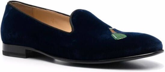 Scarosso Fluwelen slippers Blauw