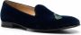 Scarosso Fluwelen slippers Blauw - Thumbnail 2