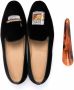 Scarosso Fluwelen slippers Zwart - Thumbnail 4