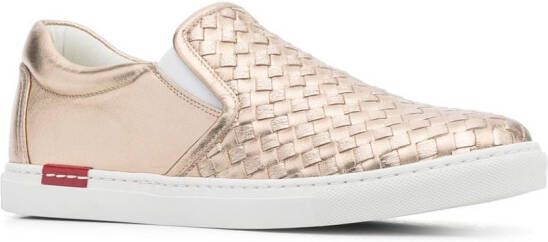 Scarosso Gabriella leren sneakers Goud