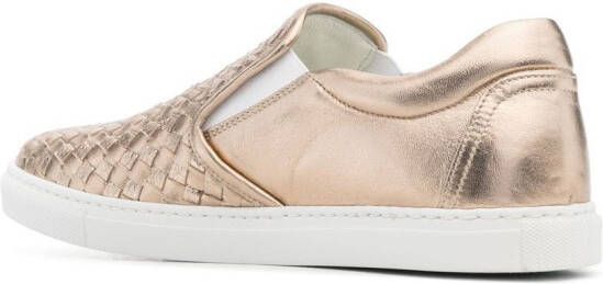 Scarosso Gabriella leren sneakers Goud