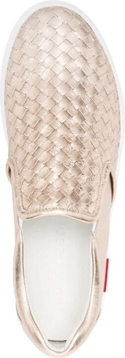 Scarosso Gabriella leren sneakers Goud