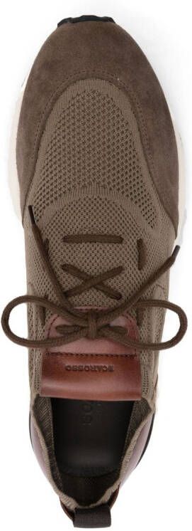 Scarosso Gebreide sneakers Bruin