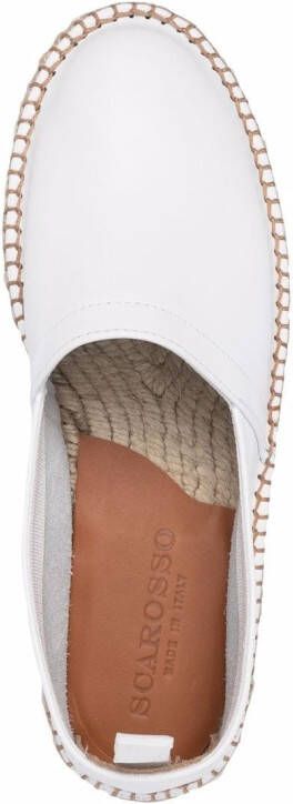 Scarosso Gevlochten espadrilles Wit