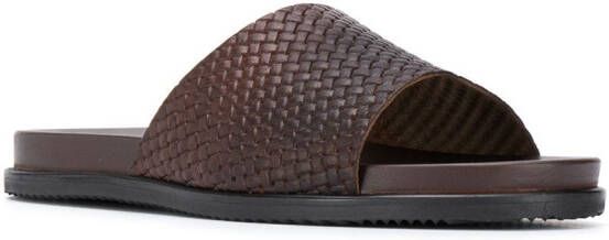 Scarosso Geweven slippers Bruin