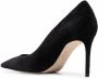 Scarosso x Brian Atwood Gigi 95 mm suède pumps Zwart - Thumbnail 3