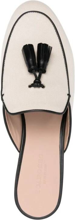 Scarosso Giorgina canvas muiltjes Beige