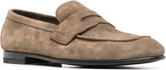 Scarosso Gregory suède loafers Beige