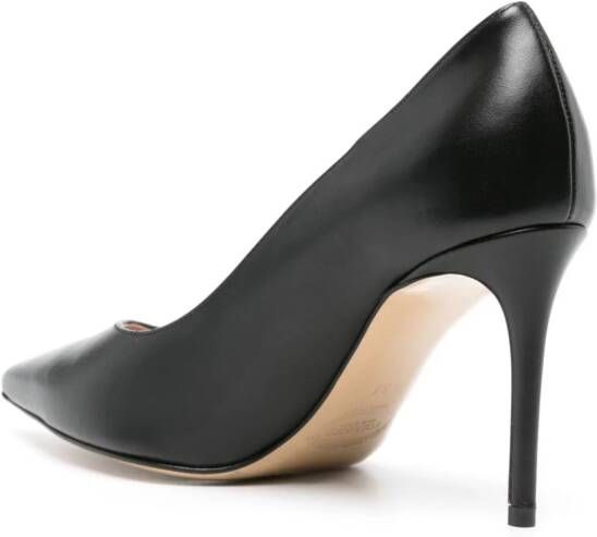 Scarosso Greta 90mm leren pumps Zwart