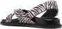 Scarosso Hailey sandalen met zebraprint Zwart - Thumbnail 3