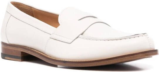 Scarosso Harper leren loafers Wit