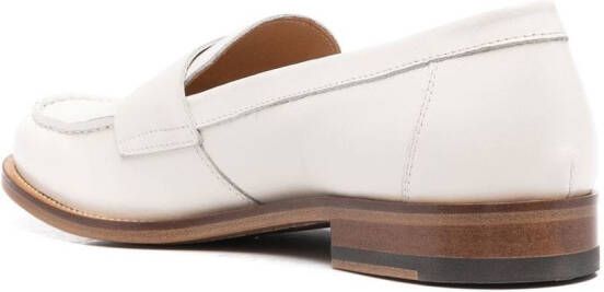 Scarosso Harper leren loafers Wit