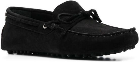 Scarosso James suède loafers Zwart