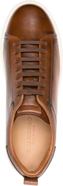 Scarosso Joseph leren sneakers Bruin