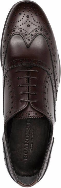 Scarosso Judy leren brogues Bruin