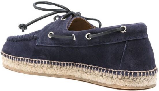 Scarosso Kai suède espadrilles Blauw