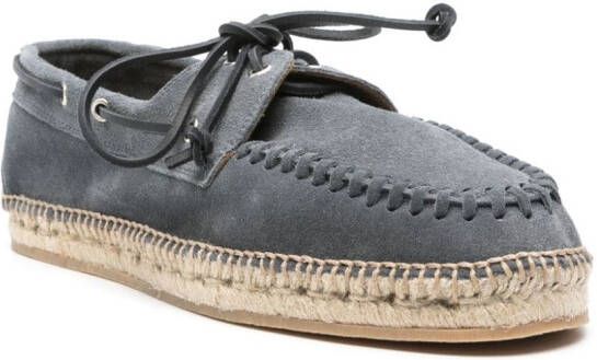 Scarosso Kai suède espadrilles Grijs