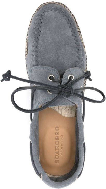 Scarosso Kai suède espadrilles Grijs