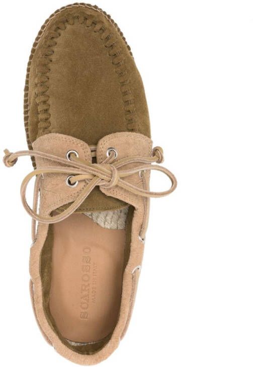 Scarosso Kai suède espadrilles Groen