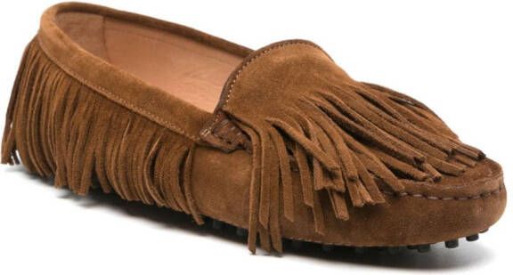 Scarosso Kaory suède loafers Bruin