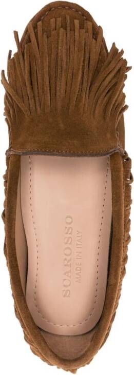 Scarosso Kaory suède loafers Bruin