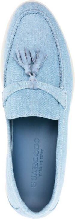 Scarosso Leandro loafers met kwastjes Blauw