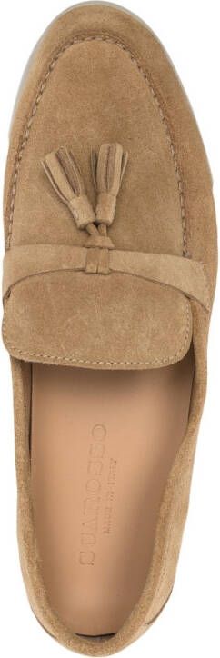 Scarosso Leandro loafers met kwastje Beige