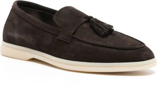 Scarosso Leandro loafers met kwastjes Bruin