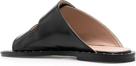 Scarosso Leren sandalen Zwart