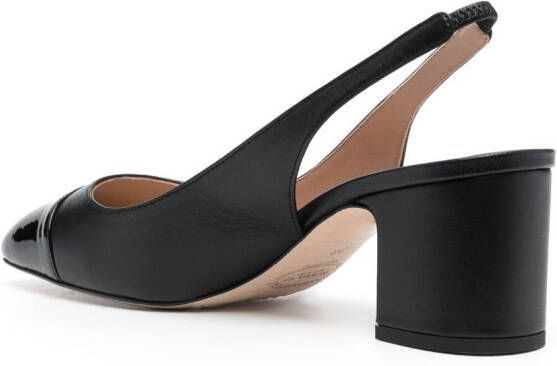 Scarosso Leren slingback tas Zwart