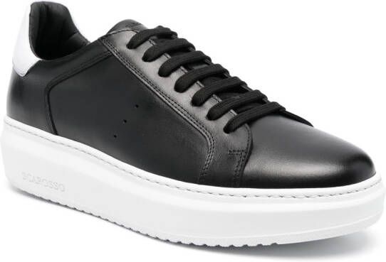 Scarosso Leren sneakers Zwart