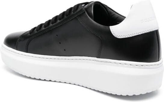 Scarosso Leren sneakers Zwart