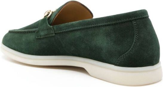 Scarosso Lilia suède loafers Groen