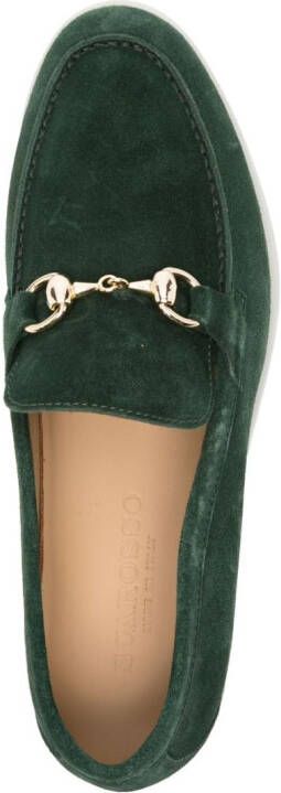 Scarosso Lilia suède loafers Groen