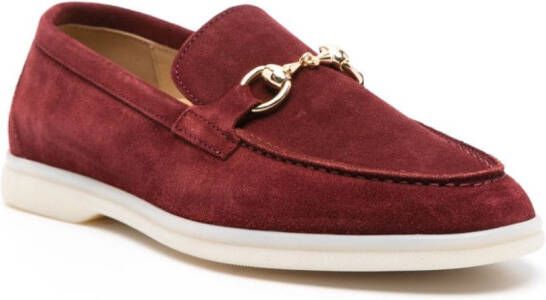 Scarosso Lilia suède loafers Rood