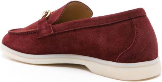 Scarosso Lilia suède loafers Rood