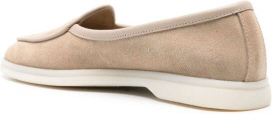 Scarosso Livia loafers met ronde neus Beige