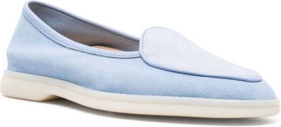 Scarosso Livia suède loafers Blauw