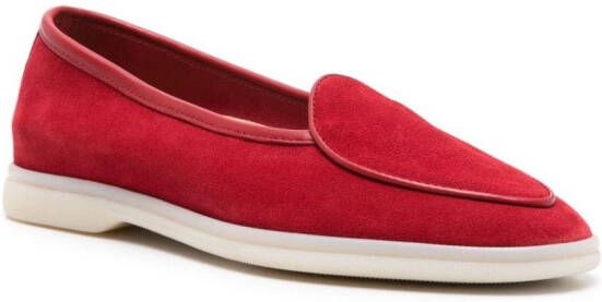 Scarosso Livia suède loafers Rood